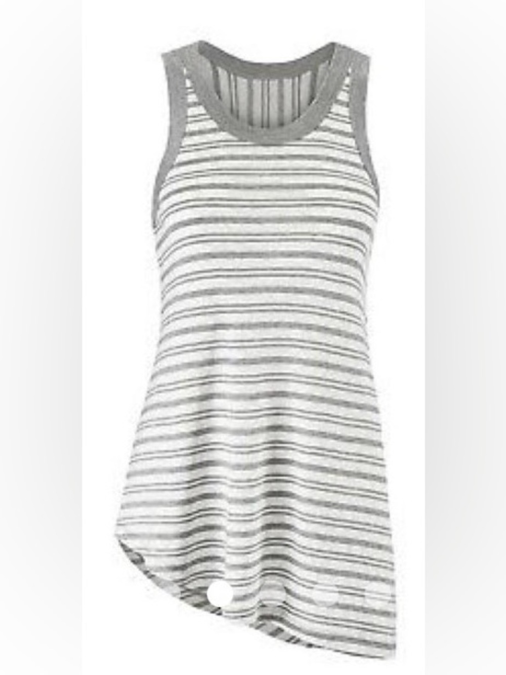 Cabi Gray Striped Women's Tank Top